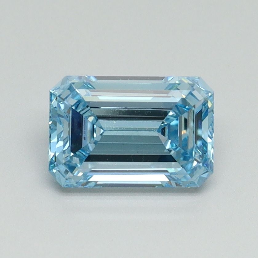 Loose Diamond - EMERALD 1.11ct Fancy Vivid Blue VS1: Loose Diamond - EMERALD 1.11ct Fancy Vivid Blue VS1 Source: This is a real non-mined Diamond that has been grown in a lab Shape: EMERALD Carats: 1.11 Color: Fancy Vivid Blue Certification: IGI Video: