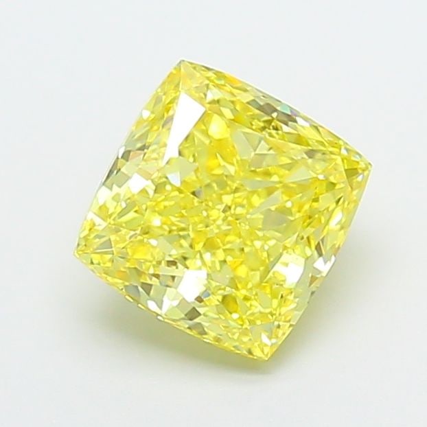 Loose Diamond - CUSHION MODIFIED 2.52ct Fancy Vivid Yellow VVS2 (1 of 1)