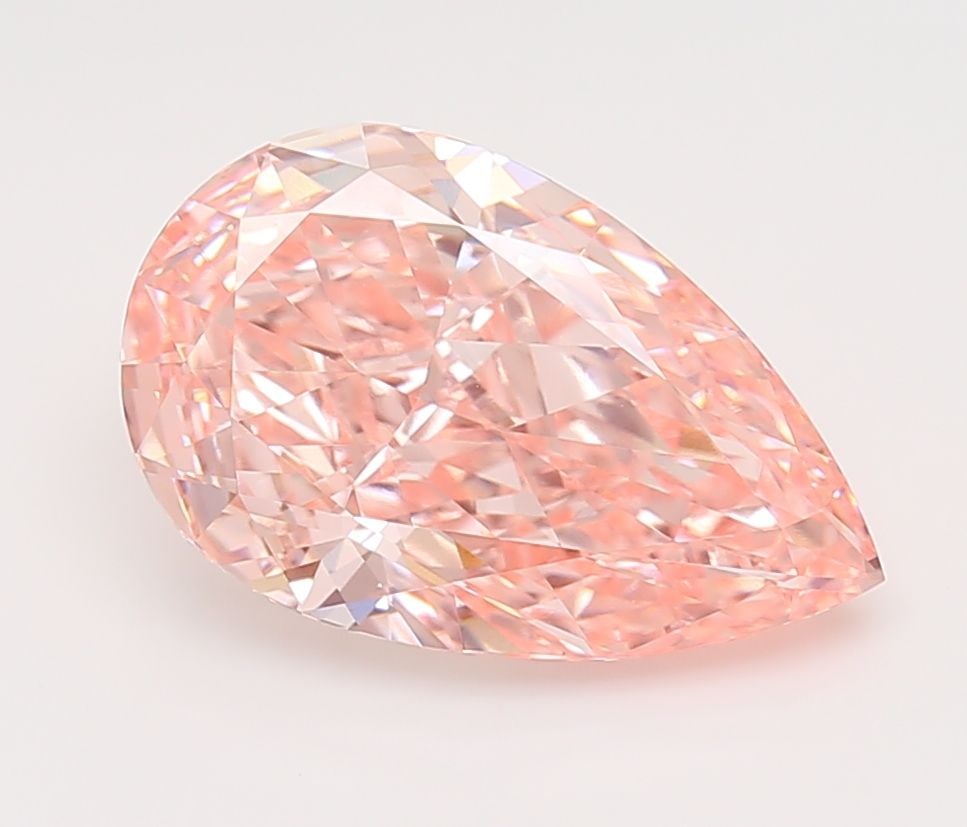 Loose Diamond - PEAR 5.52ct Fancy Vivid Pink VVS2: Loose Diamond - PEAR 5.52ct Fancy Vivid Pink VVS2 Source: This is a real non-mined Diamond that has been grown in a lab Shape: PEAR Carats: 5.52 Color: Fancy Vivid Pink Certification: IGI Video: