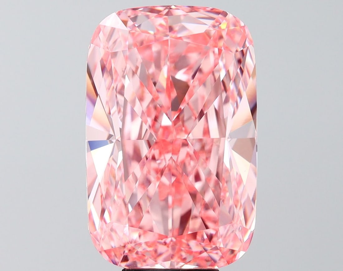 Loose Diamond - CUSHION MODIFIED 10.02ct Fancy Vivid Pink VS1: Loose Diamond - CUSHION MODIFIED 10.02ct Fancy Vivid Pink VS1 Source: This is a real non-mined Diamond that has been grown in a lab Shape: CUSHION MODIFIED Carats: 10.02 Color: Fancy Vivid Pink Certif