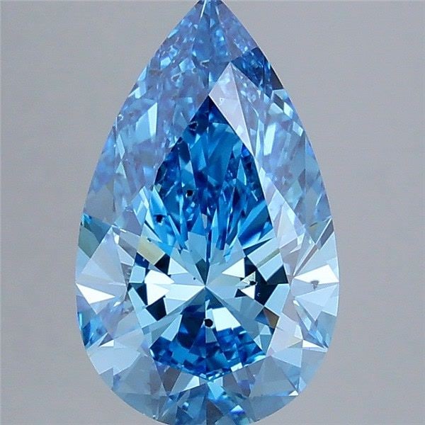 Loose Diamond - PEAR 3.0ct Fancy Vivid Blue SI2: Loose Diamond - PEAR 3.0ct Fancy Vivid Blue SI2 Source: This is a real non-mined Diamond that has been grown in a lab Shape: PEAR Carats: 3.0 Color: Fancy Vivid Blue Certification: IGI Video: