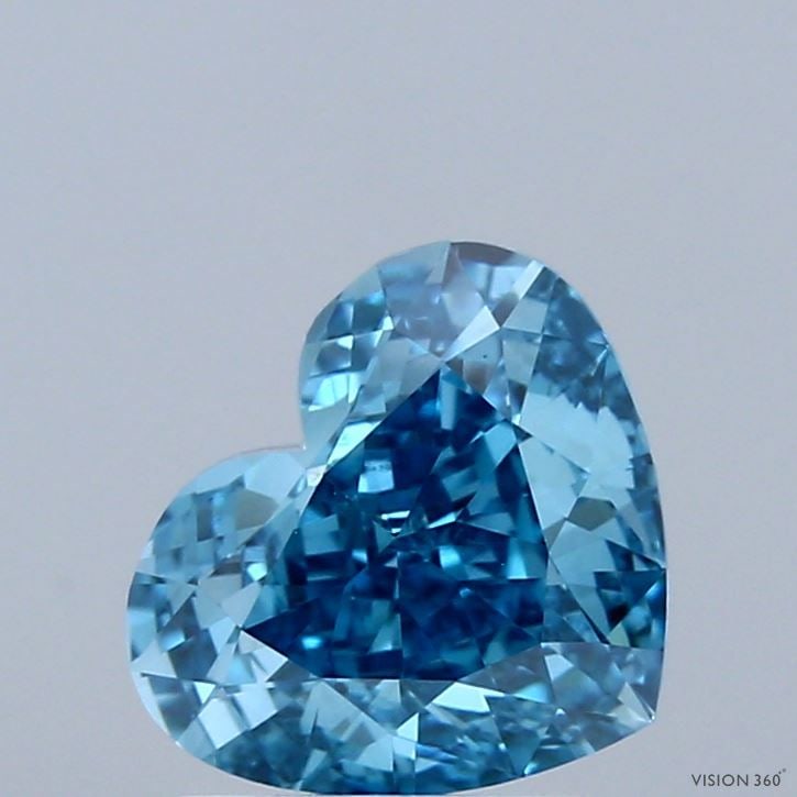 Loose Diamond - HEART 1.92ct Fancy Vivid Blue VS1: Loose Diamond - HEART 1.92ct Fancy Vivid Blue VS1 Source: This is a real non-mined Diamond that has been grown in a lab Shape: HEART Carats: 1.92 Color: Fancy Vivid Blue Certification: IGI Video: