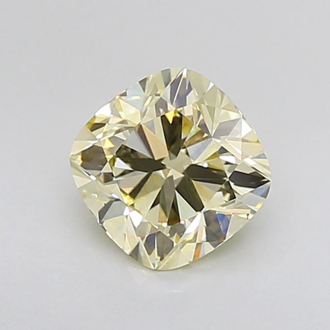 Loose Diamond - CUSHION BRILLIANT 2.18ct Fancy Light Yellow VVS2: Loose Diamond - CUSHION BRILLIANT 2.18ct Fancy Light Yellow VVS2 Source: This is a real non-mined Diamond that has been grown in a lab Shape: CUSHION BRILLIANT Carats: 2.18 Color: Fancy Light Yellow C