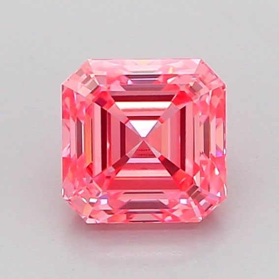 Loose Diamond - ASSCHER 1.07ct Fancy Vivid Pink VVS1: Loose Diamond - ASSCHER 1.07ct Fancy Vivid Pink VVS1 Source: This is a real non-mined Diamond that has been grown in a lab Shape: ASSCHER Carats: 1.07 Color: Fancy Vivid Pink Certification: IGI Video: