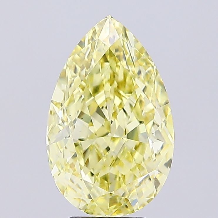 Loose Diamond - PEAR 7.02ct Fancy Intense Yellow VS2: Loose Diamond - PEAR 7.02ct Fancy Intense Yellow VS2 Source: This is a real non-mined Diamond that has been grown in a lab Shape: PEAR Carats: 7.02 Color: Fancy Intense Yellow Certification: IGI Video