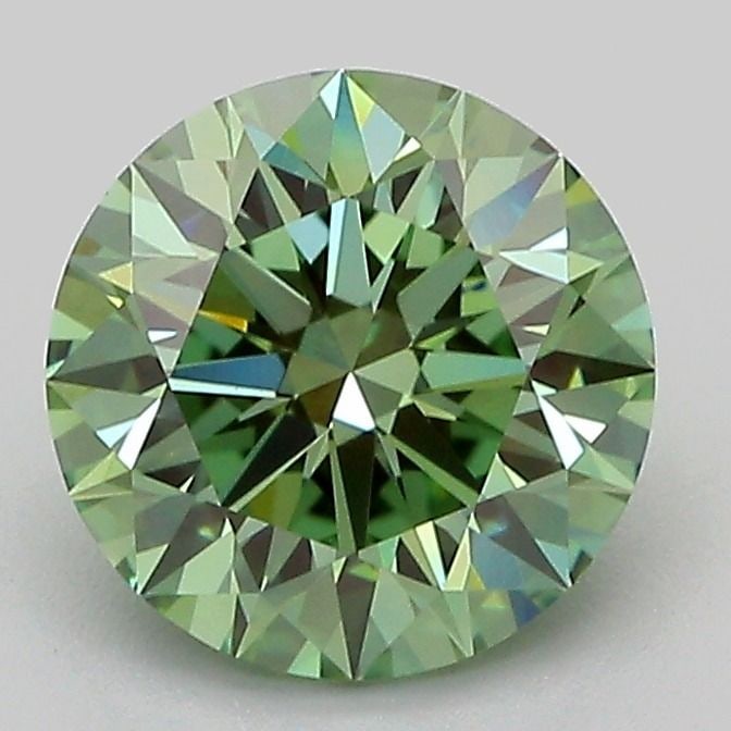Ideal Loose Diamond - ROUND 1.92ct Fancy Vivid Green VS1: Ideal Loose Diamond - ROUND 1.92ct Fancy Vivid Green VS1 Source: This is a real non-mined Diamond that has been grown in a lab Shape: ROUND Carats: 1.92 Color: Fancy Vivid Green Certification: IGI Vid