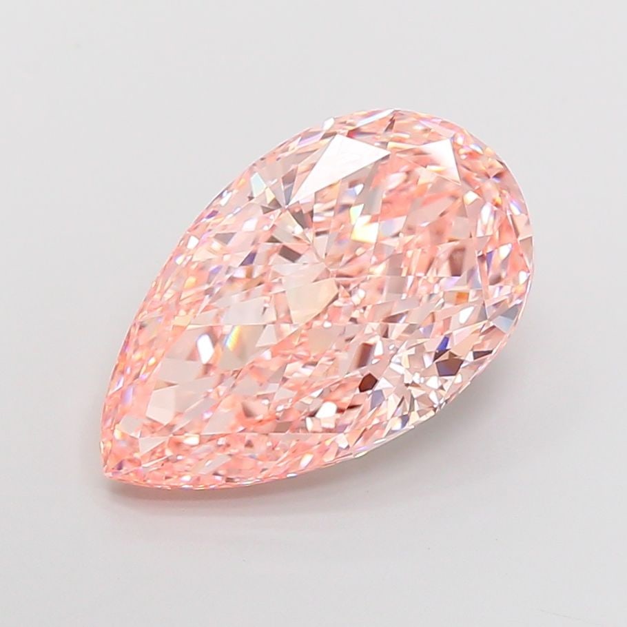 Loose Diamond - PEAR 12.04ct Fancy Intense Pink VVS2: Loose Diamond - PEAR 12.04ct Fancy Intense Pink VVS2 Source: This is a real non-mined Diamond that has been grown in a lab Shape: PEAR Carats: 12.04 Color: Fancy Intense Pink Certification: IGI Video: