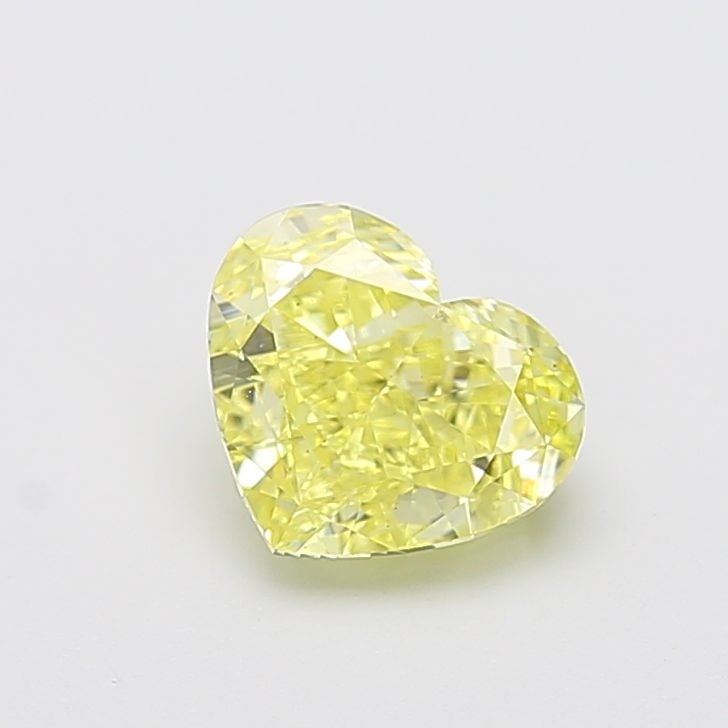 Loose Diamond - HEART 2.03ct Fancy Yellow VS2: Loose Diamond - HEART 2.03ct Fancy Yellow VS2 Source: This is a real non-mined Diamond that has been grown in a lab Shape: HEART Carats: 2.03 Color: Fancy Yellow Certification: IGI Video: