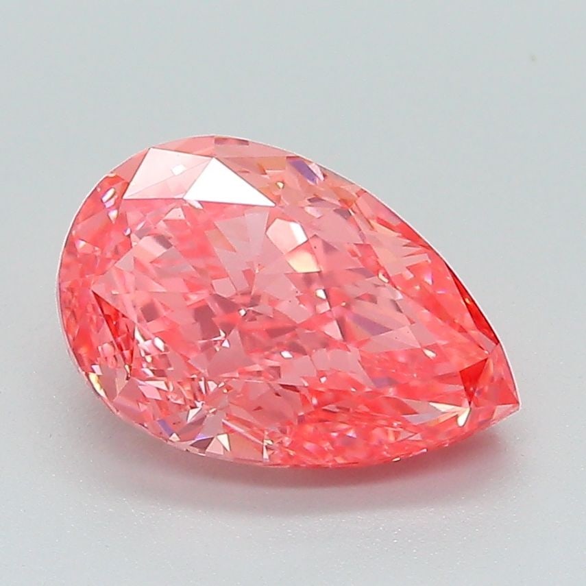 Loose Diamond - PEAR 2.2ct Fancy Vivid Pink VS1: Loose Diamond - PEAR 2.2ct Fancy Vivid Pink VS1 Source: This is a real non-mined Diamond that has been grown in a lab Shape: PEAR Carats: 2.2 Color: Fancy Vivid Pink Certification: IGI Video: