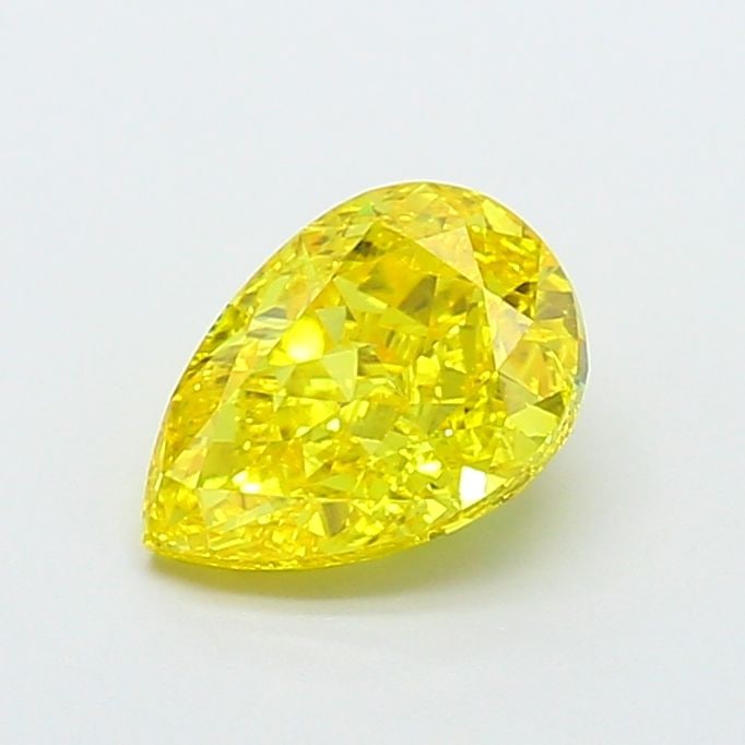 Loose Diamond - PEAR 1.95ct Fancy Vivid Yellow VS1: Loose Diamond - PEAR 1.95ct Fancy Vivid Yellow VS1 Source: This is a real non-mined Diamond that has been grown in a lab Shape: PEAR Carats: 1.95 Color: Fancy Vivid Yellow Certification: IGI Video: