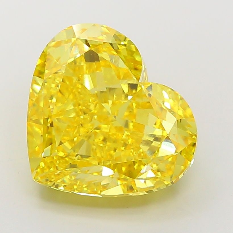 Loose Diamond - HEART 15.13ct Fancy Vivid Yellow VVS2: Loose Diamond - HEART 15.13ct Fancy Vivid Yellow VVS2 Source: This is a real non-mined Diamond that has been grown in a lab Shape: HEART Carats: 15.13 Color: Fancy Vivid Yellow Certification: IGI Vide