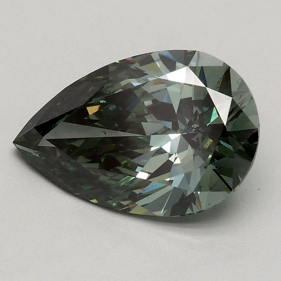 Loose Diamond - PEAR 1.43ct Fancy Vivid Green VS2: Loose Diamond - PEAR 1.43ct Fancy Vivid Green VS2 Source: This is a real non-mined Diamond that has been grown in a lab Shape: PEAR Carats: 1.43 Color: Fancy Vivid Green Certification: IGI Video: