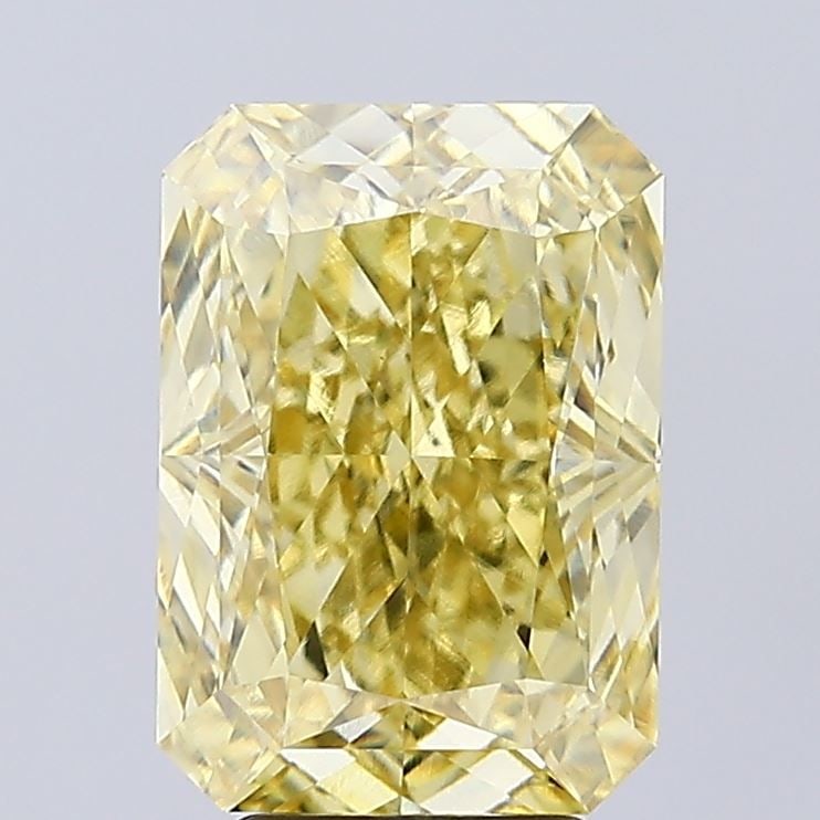 Loose Diamond - RADIANT 5.8ct Fancy Intense Yellow VVS2: Loose Diamond - RADIANT 5.8ct Fancy Intense Yellow VVS2 Source: This is a real non-mined Diamond that has been grown in a lab Shape: RADIANT Carats: 5.8 Color: Fancy Intense Yellow Certification: IGI 