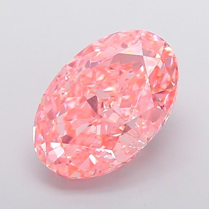 Loose Diamond - OVAL 6.53ct Fancy Vivid Pink VVS2: Loose Diamond - OVAL 6.53ct Fancy Vivid Pink VVS2 Source: This is a real non-mined Diamond that has been grown in a lab Shape: OVAL Carats: 6.53 Color: Fancy Vivid Pink Certification: IGI Video: