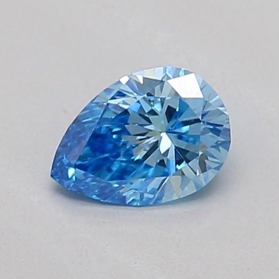 Loose Diamond - PEAR 0.24ct Fancy Vivid Blue VVS2: Loose Diamond - PEAR 0.24ct Fancy Vivid Blue VVS2 Source: This is a real non-mined Diamond that has been grown in a lab Shape: PEAR Carats: 0.24 Color: Fancy Vivid Blue Certification: IGI The Diamond 