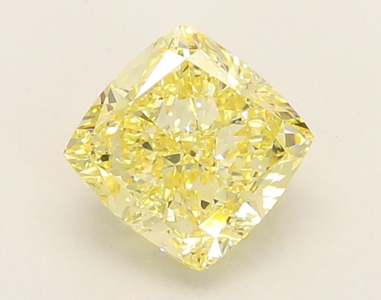 Loose Diamond - CUSHION MODIFIED 2.07ct Fancy Yellow VVS2: Loose Diamond - CUSHION MODIFIED 2.07ct Fancy Yellow VVS2 Source: This is a real non-mined Diamond that has been grown in a lab Shape: CUSHION MODIFIED Carats: 2.07 Color: Fancy Yellow Certification: 