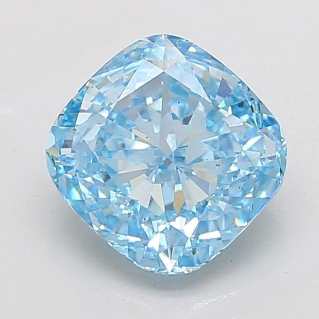 Loose Diamond - CUSHION MODIFIED 5.04ct Fancy Vivid Blue VS2: Loose Diamond - CUSHION MODIFIED 5.04ct Fancy Vivid Blue VS2 Source: This is a real non-mined Diamond that has been grown in a lab Shape: CUSHION MODIFIED Carats: 5.04 Color: Fancy Vivid Blue Certific