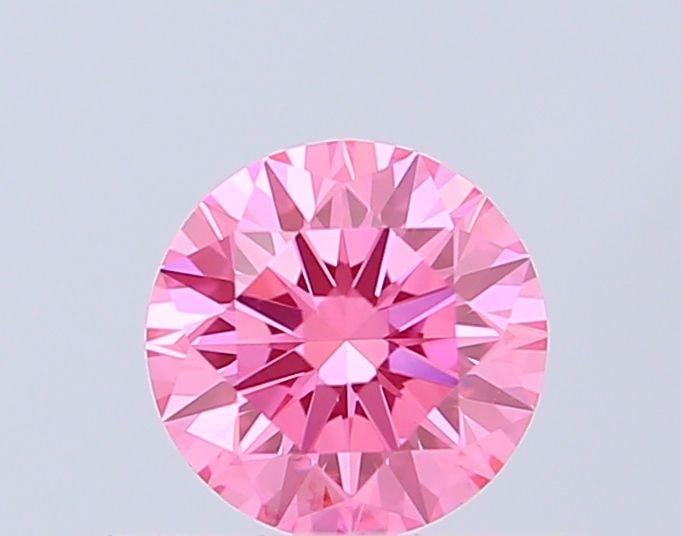 Ideal Loose Diamond - ROUND 0.55ct Fancy Vivid Pink VVS2: Ideal Loose Diamond - ROUND 0.55ct Fancy Vivid Pink VVS2 Source: This is a real non-mined Diamond that has been grown in a lab Shape: ROUND Carats: 0.55 Color: Fancy Vivid Pink Certification: IGI Vide