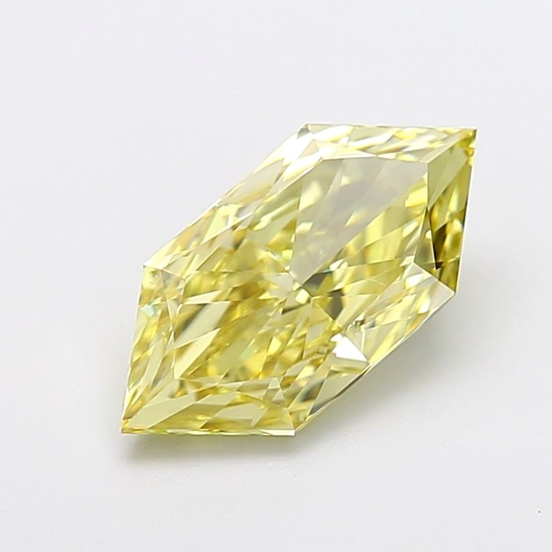 Loose Diamond - HEXAGONAL 3.01ct Fancy Intense Yellow VVS2: Loose Diamond - HEXAGONAL 3.01ct Fancy Intense Yellow VVS2 Source: This is a real non-mined Diamond that has been grown in a lab Shape: HEXAGONAL Carats: 3.01 Color: Fancy Intense Yellow Certification