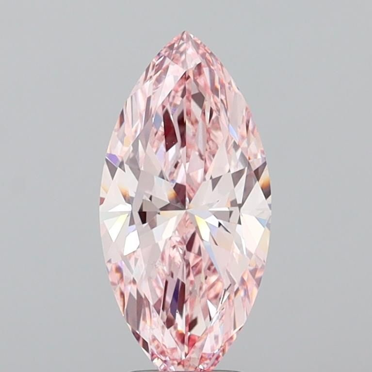 Loose Diamond - MARQUISE 3.01ct Fancy Vivid Pink VS1: Loose Diamond - MARQUISE 3.01ct Fancy Vivid Pink VS1 Source: This is a real non-mined Diamond that has been grown in a lab Shape: MARQUISE Carats: 3.01 Color: Fancy Vivid Pink Certification: IGI Video