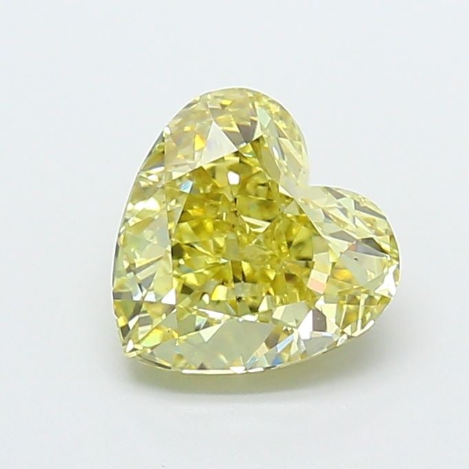 Loose Diamond - HEART 2.0ct Fancy Intense Yellow VS2: Loose Diamond - HEART 2.0ct Fancy Intense Yellow VS2 Source: This is a real non-mined Diamond that has been grown in a lab Shape: HEART Carats: 2.0 Color: Fancy Intense Yellow Certification: IGI Video