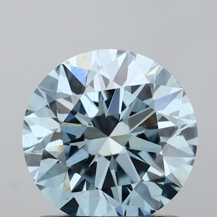 Ideal Loose Diamond - ROUND 1.01ct Fancy Vivid Blue VS2: Ideal Loose Diamond - ROUND 1.01ct Fancy Vivid Blue VS2 Source: This is a real non-mined Diamond that has been grown in a lab Shape: ROUND Carats: 1.01 Color: Fancy Vivid Blue Certification: IGI Video