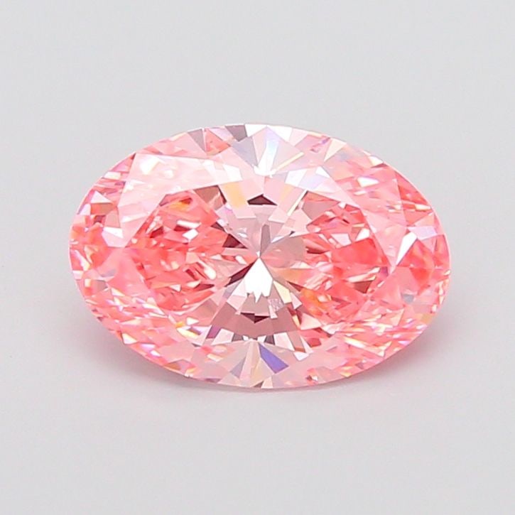 Loose Diamond - OVAL 3.87ct Fancy Vivid Pink VS1: Loose Diamond - OVAL 3.87ct Fancy Vivid Pink VS1 Source: This is a real non-mined Diamond that has been grown in a lab Shape: OVAL Carats: 3.87 Color: Fancy Vivid Pink Certification: IGI Video: