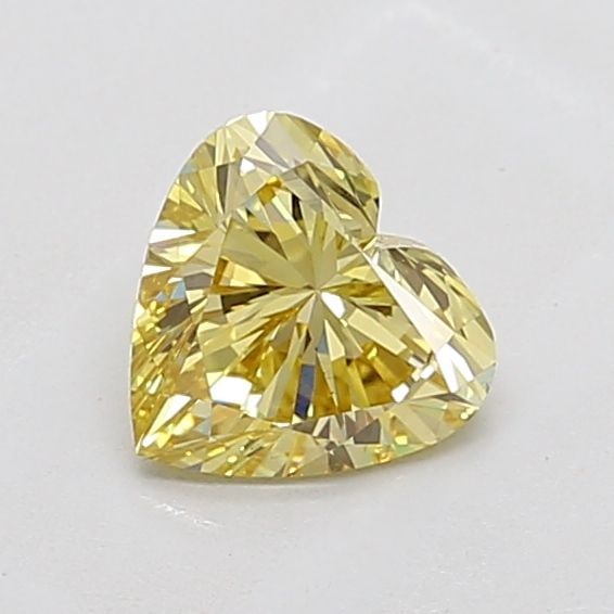Loose Diamond - HEART 1.01ct Fancy Intense Yellow VS1: Loose Diamond - HEART 1.01ct Fancy Intense Yellow VS1 Source: This is a real non-mined Diamond that has been grown in a lab Shape: HEART Carats: 1.01 Color: Fancy Intense Yellow Certification: IGI Vid