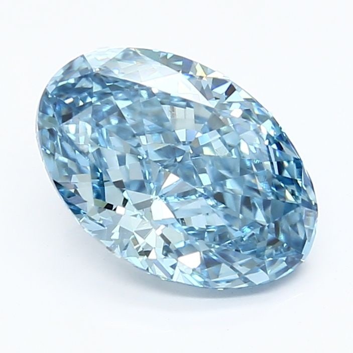 Loose Diamond - OVAL 2.59ct Fancy Vivid Blue VS1: Loose Diamond - OVAL 2.59ct Fancy Vivid Blue VS1 Source: This is a real non-mined Diamond that has been grown in a lab Shape: OVAL Carats: 2.59 Color: Fancy Vivid Blue Certification: IGI Video: