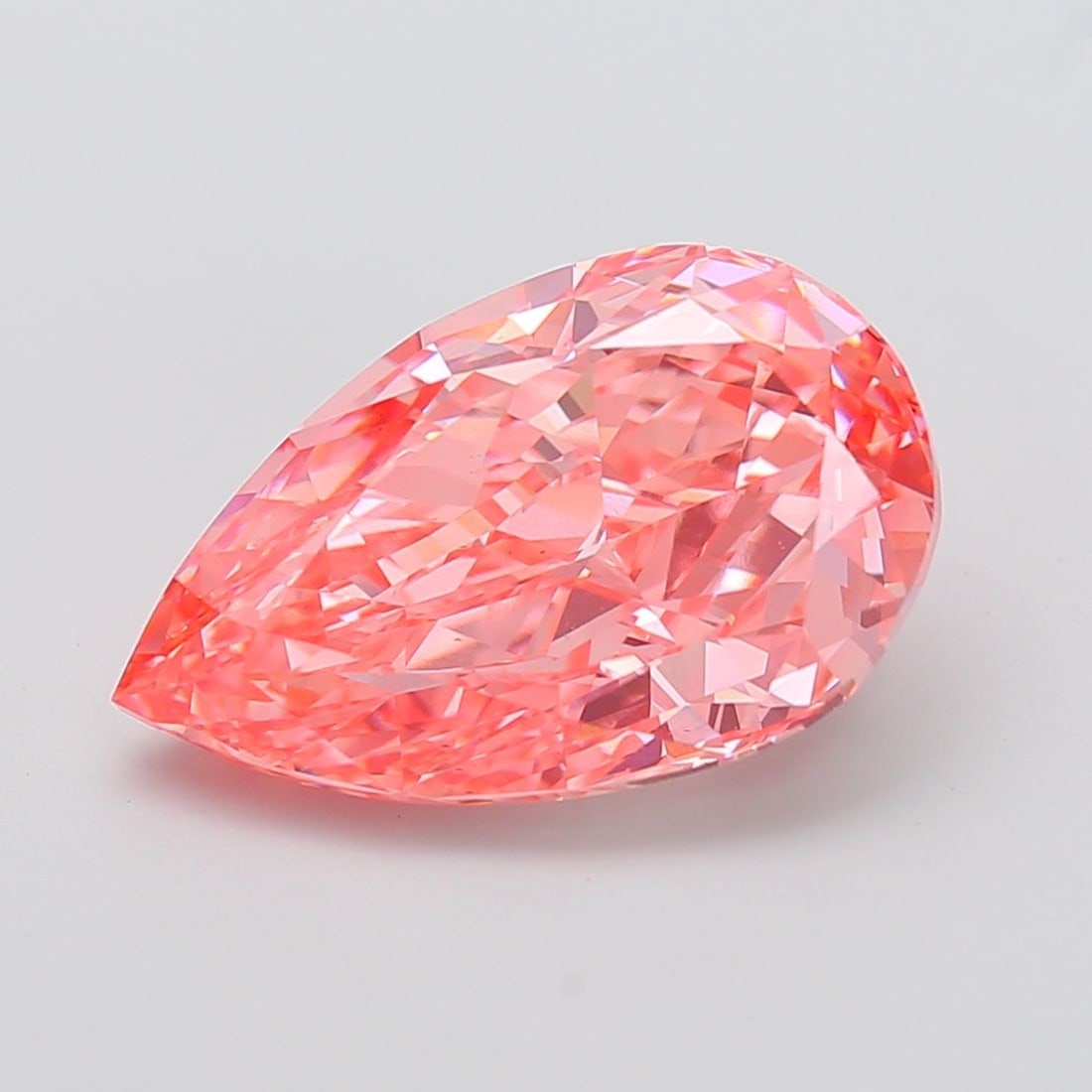 Loose Diamond - PEAR 10.02ct Fancy Vivid Pink VS2: Loose Diamond - PEAR 10.02ct Fancy Vivid Pink VS2 Source: This is a real non-mined Diamond that has been grown in a lab Shape: PEAR Carats: 10.02 Color: Fancy Vivid Pink Certification: IGI Video: