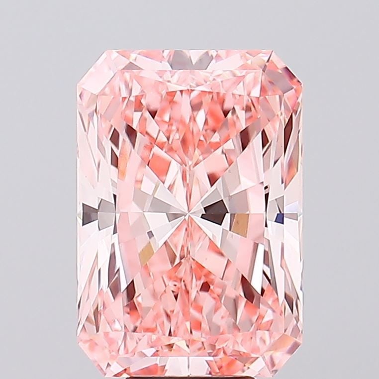 Loose Diamond - RADIANT 7.07ct Fancy Vivid Pink VS1: Loose Diamond - RADIANT 7.07ct Fancy Vivid Pink VS1 Source: This is a real non-mined Diamond that has been grown in a lab Shape: RADIANT Carats: 7.07 Color: Fancy Vivid Pink Certification: IGI Video: