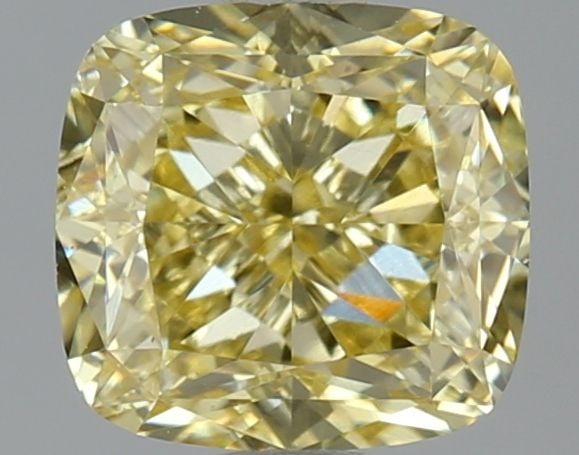 Loose Diamond - CUSHION MODIFIED 1.98ct Fancy Intense Yellow VS1: Loose Diamond - CUSHION MODIFIED 1.98ct Fancy Intense Yellow VS1 Source: This is a real non-mined Diamond that has been grown in a lab Shape: CUSHION MODIFIED Carats: 1.98 Color: Fancy Intense Yellow 
