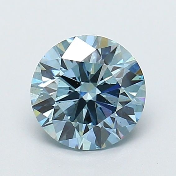Ideal Loose Diamond - ROUND 1.27ct Fancy Vivid Blue VS2 (1 of 1)