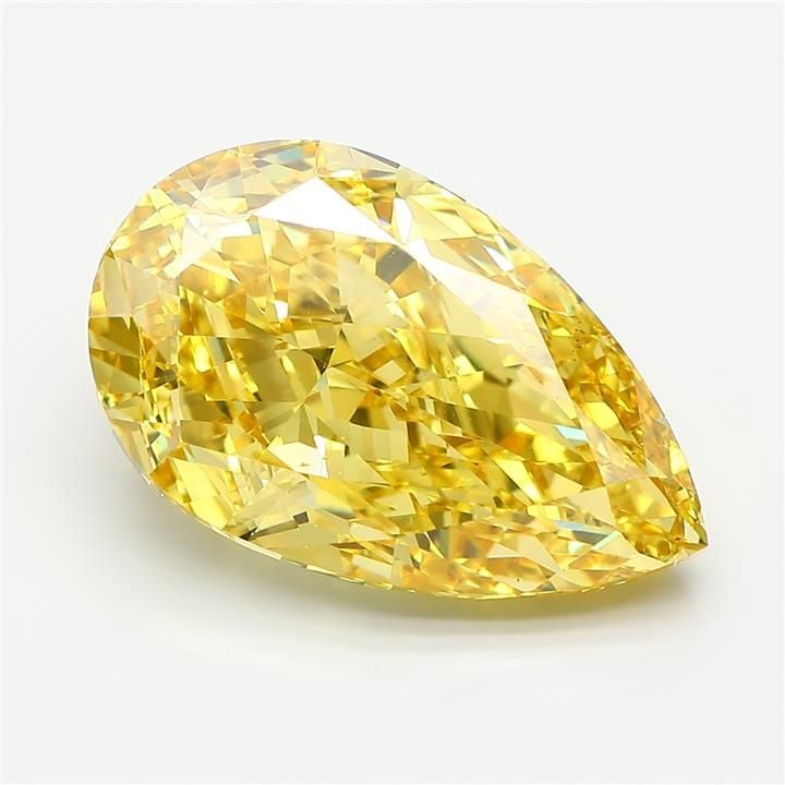 Loose Diamond - PEAR 11.1ct Fancy Vivid Yellow VS1: Loose Diamond - PEAR 11.1ct Fancy Vivid Yellow VS1 Source: This is a real non-mined Diamond that has been grown in a lab Shape: PEAR Carats: 11.1 Color: Fancy Vivid Yellow Certification: IGI Video: