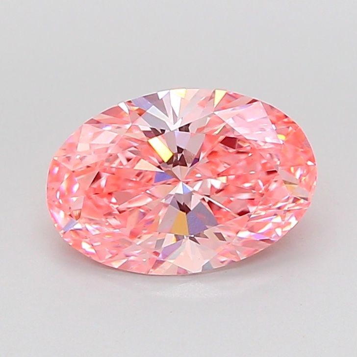Loose Diamond - OVAL 2.49ct Fancy Vivid Pink VS1: Loose Diamond - OVAL 2.49ct Fancy Vivid Pink VS1 Source: This is a real non-mined Diamond that has been grown in a lab Shape: OVAL Carats: 2.49 Color: Fancy Vivid Pink Certification: IGI The Diamond D