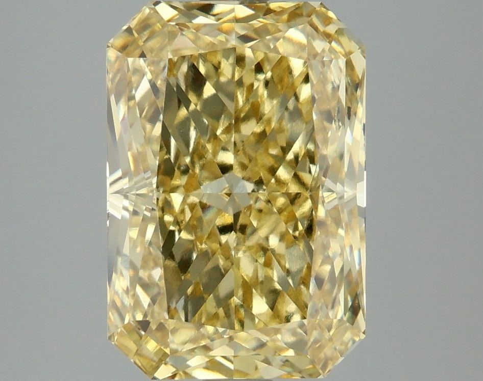 Loose Diamond - RADIANT 4.02ct Fancy Intense Yellow VS1: Loose Diamond - RADIANT 4.02ct Fancy Intense Yellow VS1 Source: This is a real non-mined Diamond that has been grown in a lab Shape: RADIANT Carats: 4.02 Color: Fancy Intense Yellow Certification: IGI