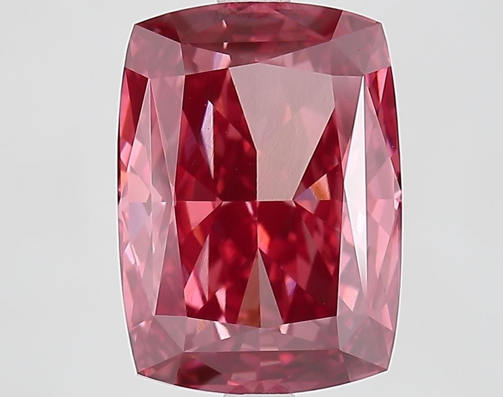 Loose Diamond - CUSHION MODIFIED 5.02ct Fancy Vivid Pink VVS2: Loose Diamond - CUSHION MODIFIED 5.02ct Fancy Vivid Pink VVS2 Source: This is a real non-mined Diamond that has been grown in a lab Shape: CUSHION MODIFIED Carats: 5.02 Color: Fancy Vivid Pink Certifi