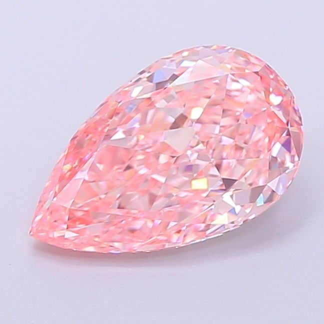 Loose Diamond - PEAR 2.24ct Fancy Vivid Pink VVS2: Loose Diamond - PEAR 2.24ct Fancy Vivid Pink VVS2 Source: This is a real non-mined Diamond that has been grown in a lab Shape: PEAR Carats: 2.24 Color: Fancy Vivid Pink Certification: IGI Video:
