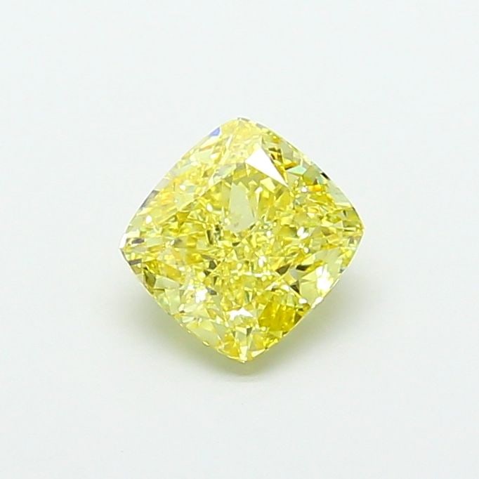 Loose Diamond - CUSHION MODIFIED 2.5ct Fancy Intense Yellow VS1: Loose Diamond - CUSHION MODIFIED 2.5ct Fancy Intense Yellow VS1 Source: This is a real non-mined Diamond that has been grown in a lab Shape: CUSHION MODIFIED Carats: 2.5 Color: Fancy Intense Yellow Ce