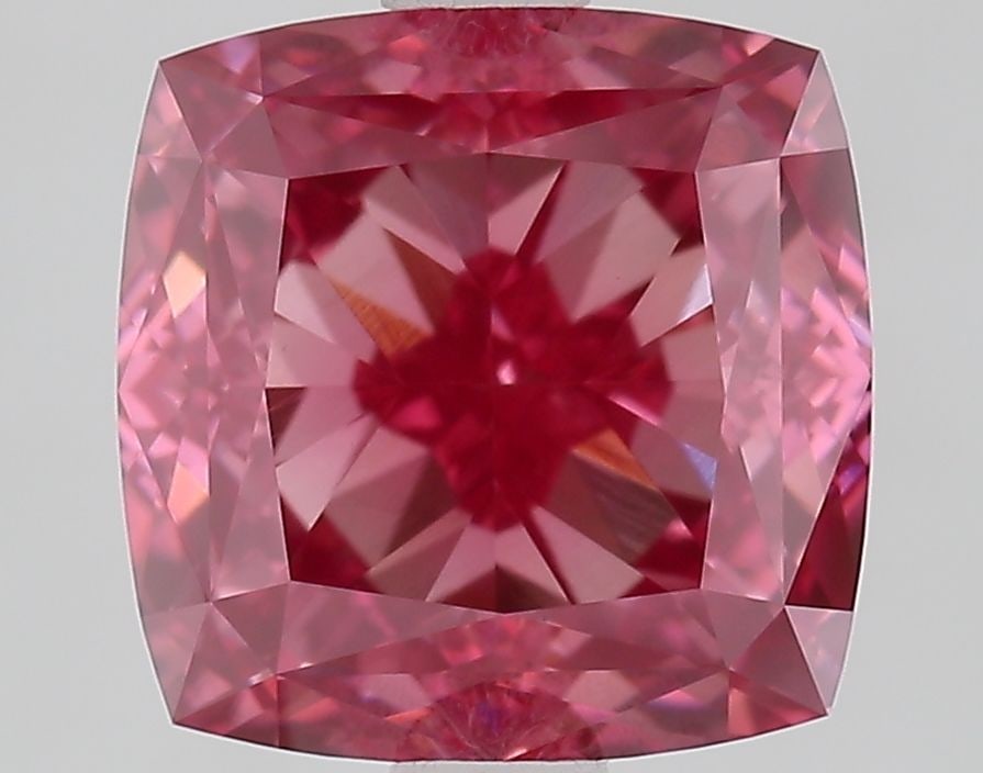 Loose Diamond - CUSHION MODIFIED 3.01ct Fancy Vivid Pink VS1: Loose Diamond - CUSHION MODIFIED 3.01ct Fancy Vivid Pink VS1 Source: This is a real non-mined Diamond that has been grown in a lab Shape: CUSHION MODIFIED Carats: 3.01 Color: Fancy Vivid Pink Certific