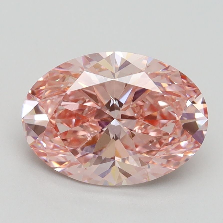 Loose Diamond - OVAL 2.1ct Fancy Intense Pink VS2: Loose Diamond - OVAL 2.1ct Fancy Intense Pink VS2 Source: This is a real non-mined Diamond that has been grown in a lab Shape: OVAL Carats: 2.1 Color: Fancy Intense Pink Certification: IGI Video: