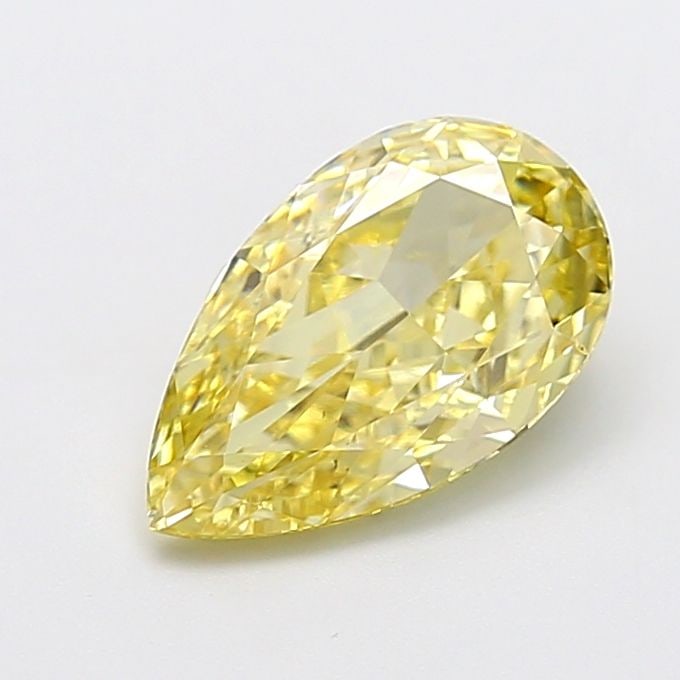 Loose Diamond - PEAR 2.51ct Fancy Yellow VS1: Loose Diamond - PEAR 2.51ct Fancy Yellow VS1 Source: This is a real non-mined Diamond that has been grown in a lab Shape: PEAR Carats: 2.51 Color: Fancy Yellow Certification: IGI The Diamond Depot Gua