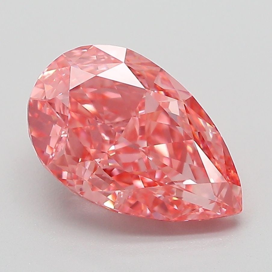 Loose Diamond - PEAR 3.05ct Fancy Vivid Pink VVS2: Loose Diamond - PEAR 3.05ct Fancy Vivid Pink VVS2 Source: This is a real non-mined Diamond that has been grown in a lab Shape: PEAR Carats: 3.05 Color: Fancy Vivid Pink Certification: IGI Video: