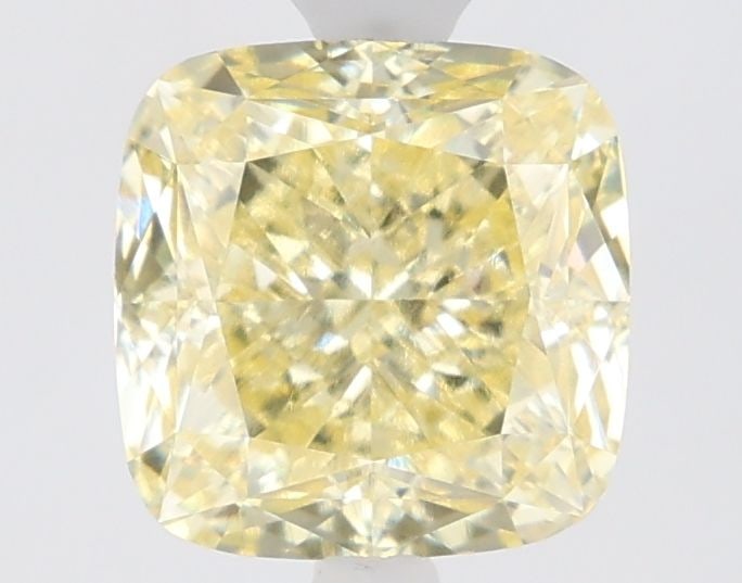 Loose Diamond - CUSHION MODIFIED 1.75ct Fancy Yellow VS1: Loose Diamond - CUSHION MODIFIED 1.75ct Fancy Yellow VS1 Source: This is a real non-mined Diamond that has been grown in a lab Shape: CUSHION MODIFIED Carats: 1.75 Color: Fancy Yellow Certification: I