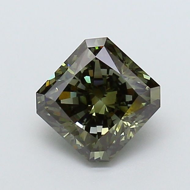 Loose Diamond - SQUARE RADIANT 2.44ct Fancy Deep Green Gray VS1: Loose Diamond - SQUARE RADIANT 2.44ct Fancy Deep Green Gray VS1 Source: This is a real non-mined Diamond that has been grown in a lab Shape: SQUARE RADIANT Carats: 2.44 Color: Fancy Deep Green Gray Ce