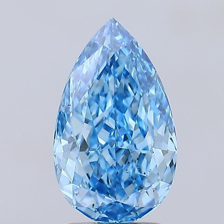 Loose Diamond - PEAR 2.69ct Fancy Vivid Blue VS2: Loose Diamond - PEAR 2.69ct Fancy Vivid Blue VS2 Source: This is a real non-mined Diamond that has been grown in a lab Shape: PEAR Carats: 2.69 Color: Fancy Vivid Blue Certification: IGI Video: