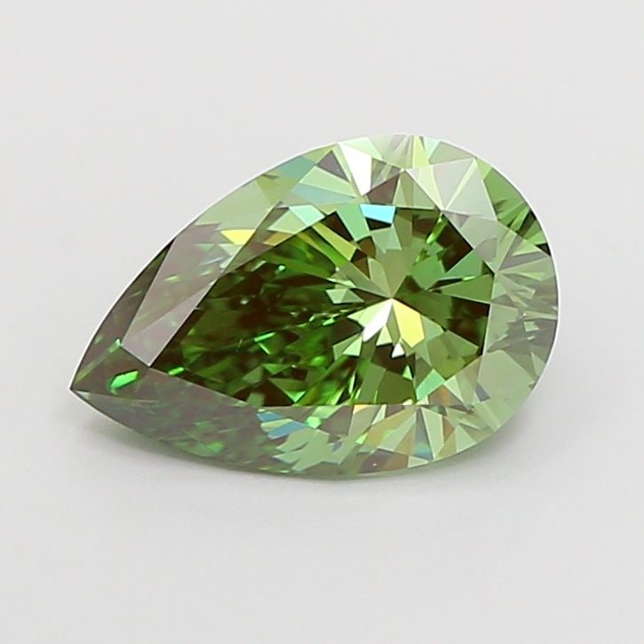 Loose Diamond - PEAR 1.51ct Fancy Vivid Green VS1: Loose Diamond - PEAR 1.51ct Fancy Vivid Green VS1 Source: This is a real non-mined Diamond that has been grown in a lab Shape: PEAR Carats: 1.51 Color: Fancy Vivid Green Certification: IGI Video: