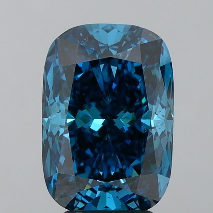 Loose Diamond - CUSHION MODIFIED 4.01ct Fancy Vivid Blue VS1: Loose Diamond - CUSHION MODIFIED 4.01ct Fancy Vivid Blue VS1 Source: This is a real non-mined Diamond that has been grown in a lab Shape: CUSHION MODIFIED Carats: 4.01 Color: Fancy Vivid Blue Certific