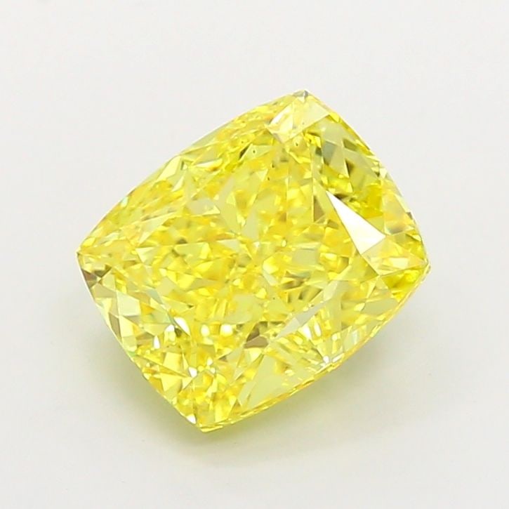 Loose Diamond - CUSHION MODIFIED 4.59ct Fancy Vivid Yellow VS1: Loose Diamond - CUSHION MODIFIED 4.59ct Fancy Vivid Yellow VS1 Source: This is a real non-mined Diamond that has been grown in a lab Shape: CUSHION MODIFIED Carats: 4.59 Color: Fancy Vivid Yellow Cert