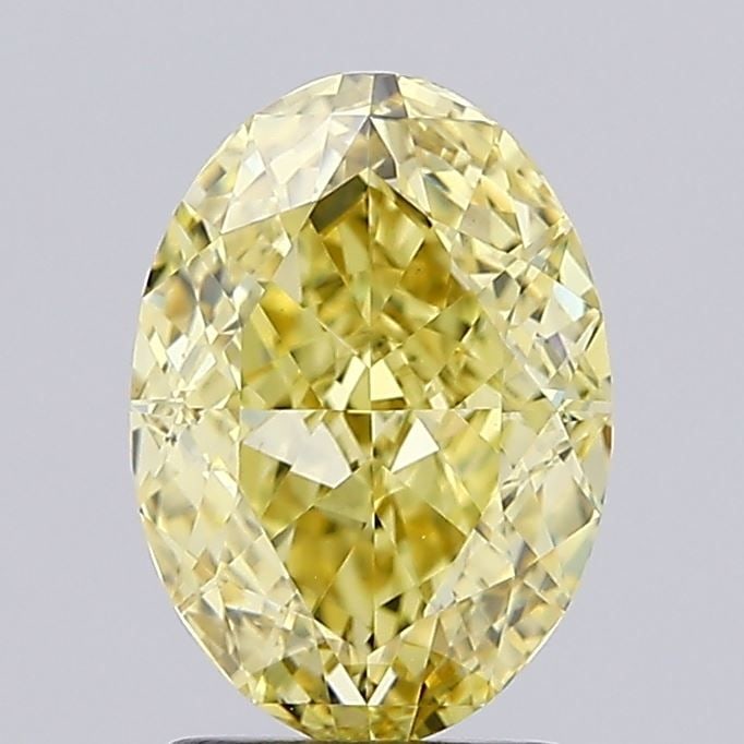 Loose Diamond - OVAL 2.51ct Fancy Intense Yellow VS1: Loose Diamond - OVAL 2.51ct Fancy Intense Yellow VS1 Source: This is a real non-mined Diamond that has been grown in a lab Shape: OVAL Carats: 2.51 Color: Fancy Intense Yellow Certification: IGI Video